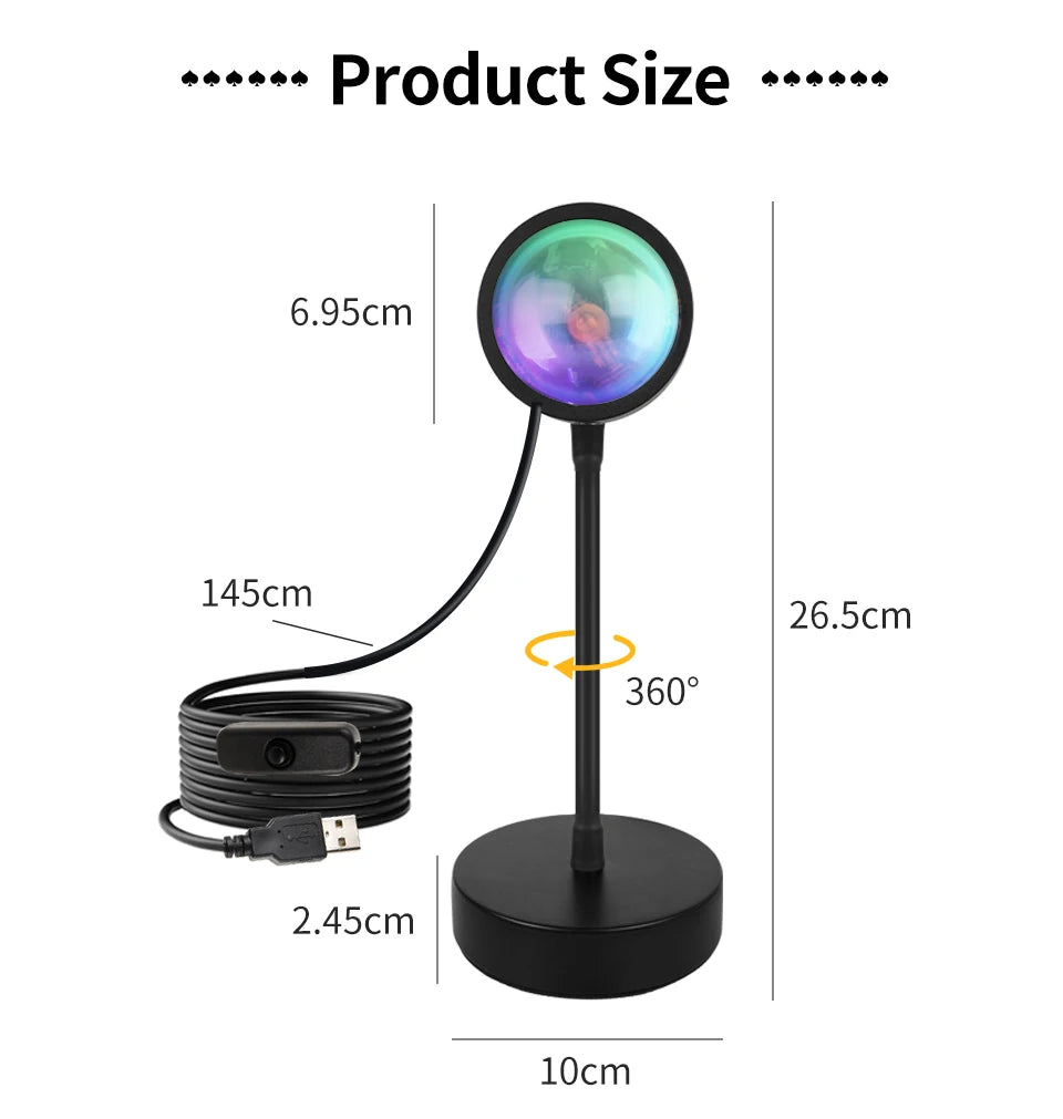 Tuya USB Sunset Projector