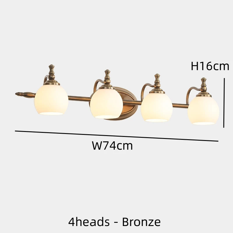 Vintage Bronze Vanity Wall Light