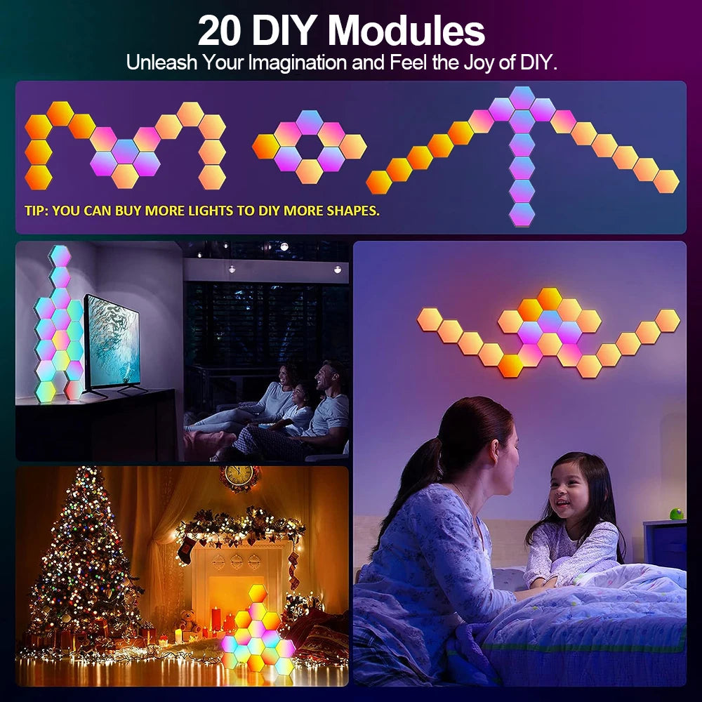 RGB Hexagon Smart Wall Panels