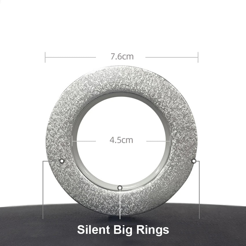 Imitation Linen Shower Curtain with Big Rings Bathroom Waterproof Thick