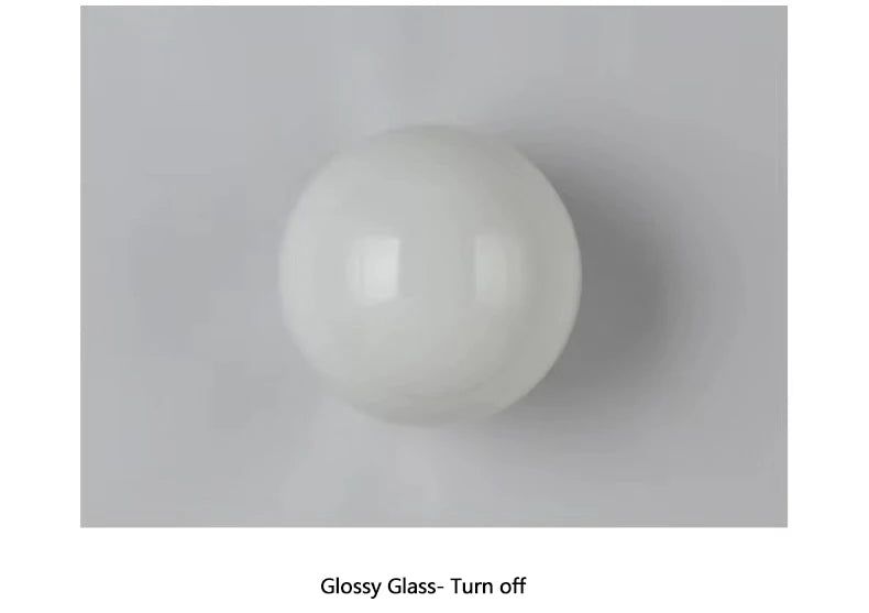 French Bauhaus Glass Ball Wall Lamp