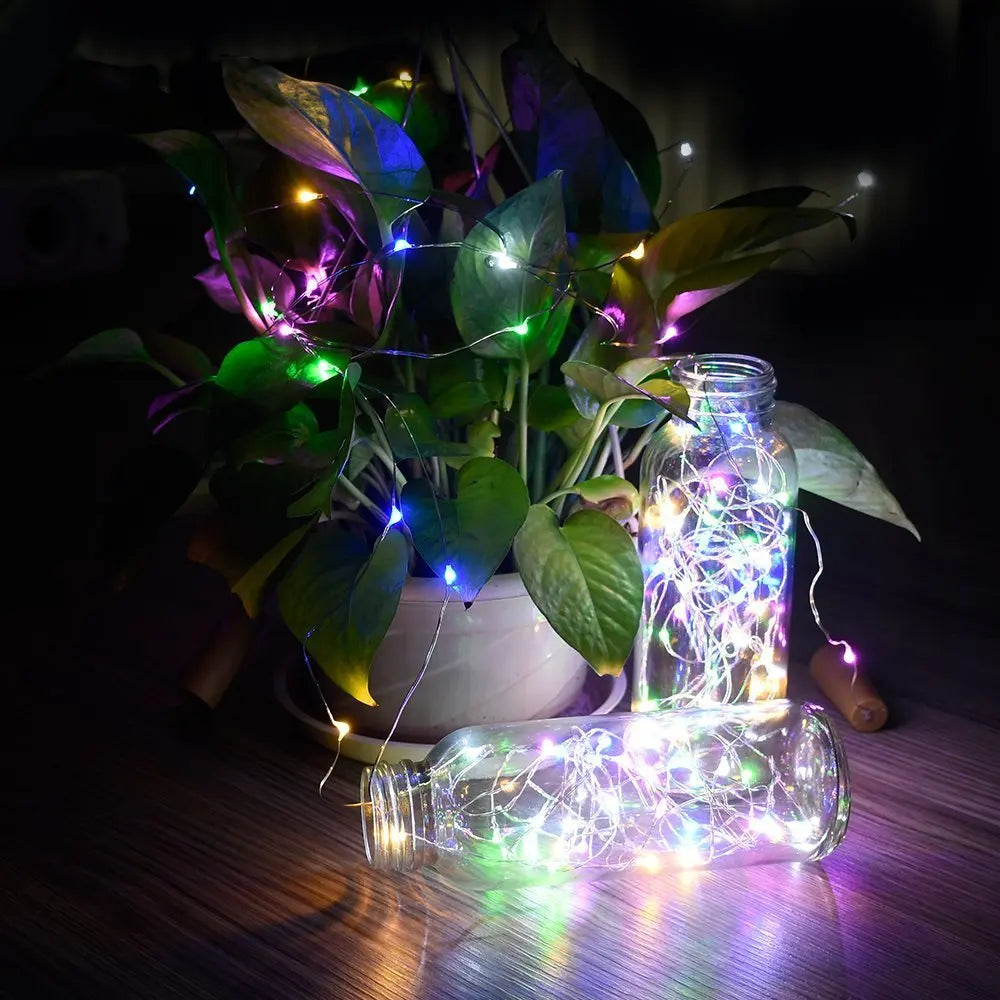 Solar Wine Bottle Cork Fairy Lights