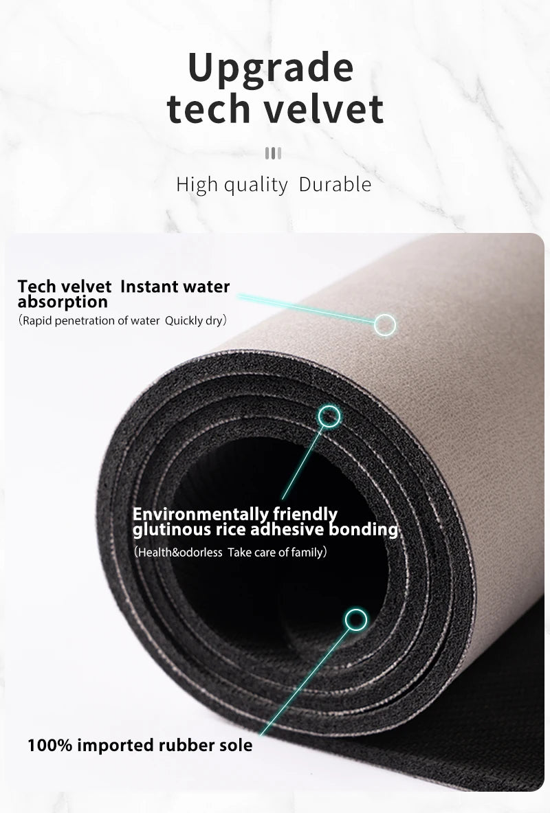 Diatomaceous Earth Bath Mat Bathroom Rug Absorbent Non-slip Floor Foot