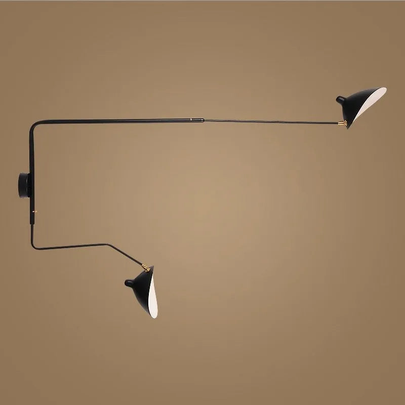 Industrial Dawn Spider Serge Mouille Wall Lamp with Swtich LED Designer