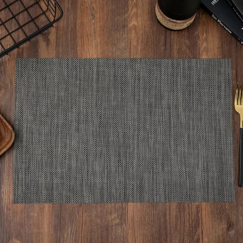 Washable Vinyl Woven Placemat Set
