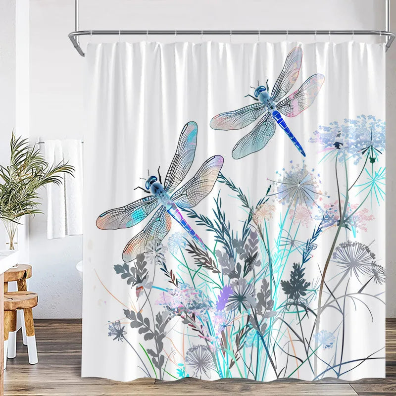 Watercolour Botanical Shower Curtain