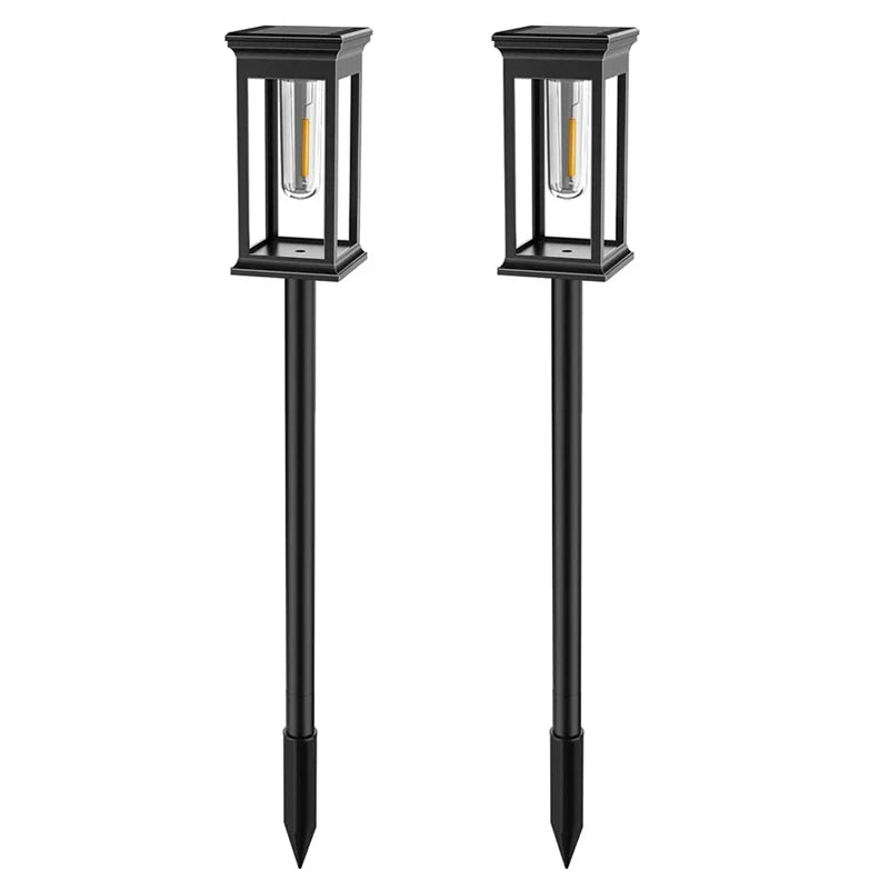 Solar Lantern Path Light Set of 2