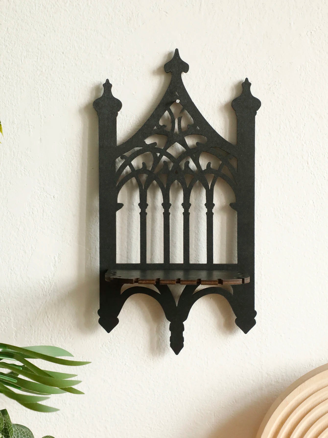 Gothic Fence Floating Wall Shelf