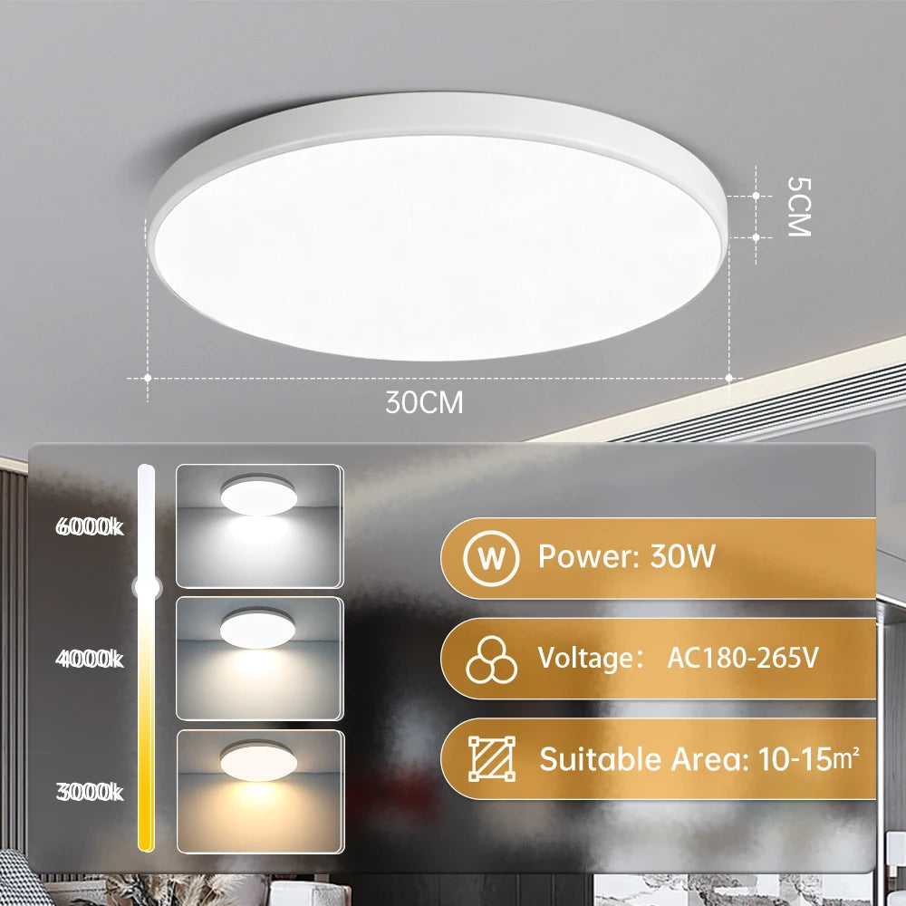 Slim Panel Modern Ceiling Chandelier