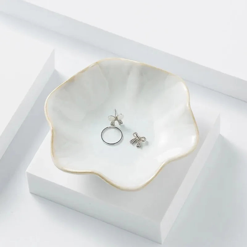 Ceramic Lotus Jewelry Dish