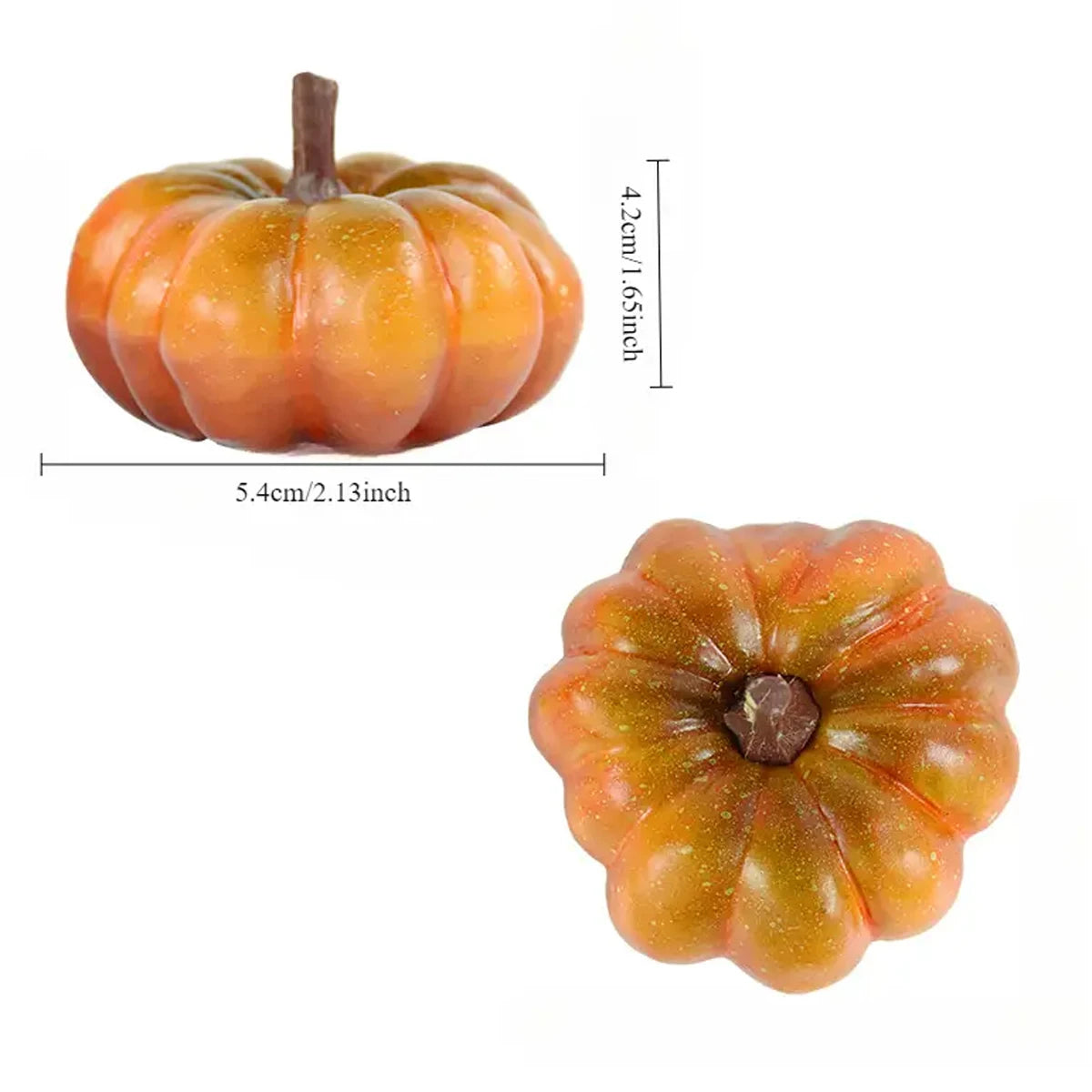 Autumn Faux Pumpkins Decor Set