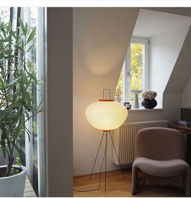 Japanese Xuan Paper Floor Lamp