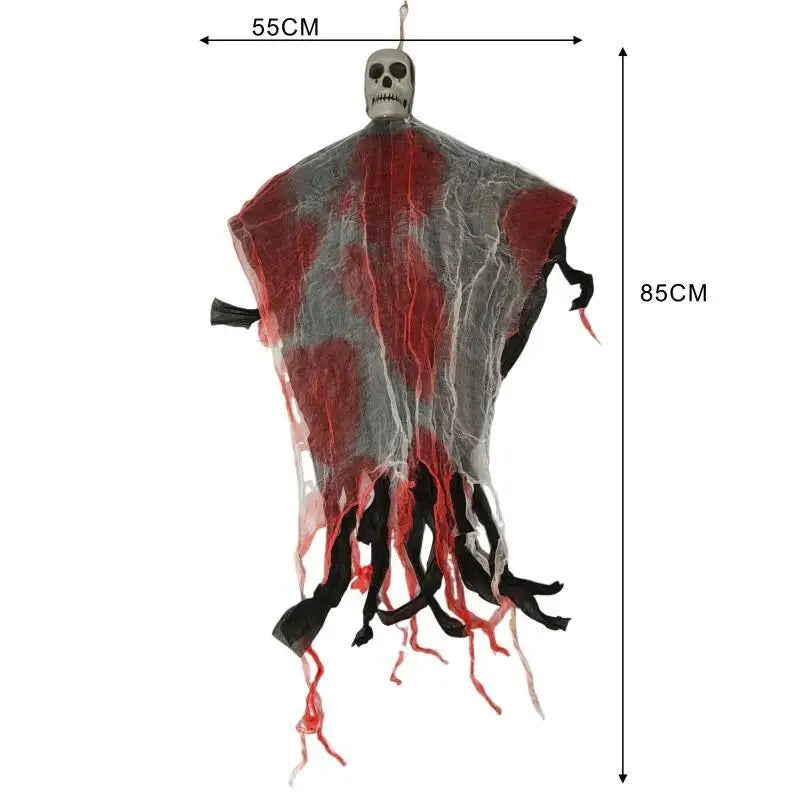 Hanging Bloody Skull with LED Light