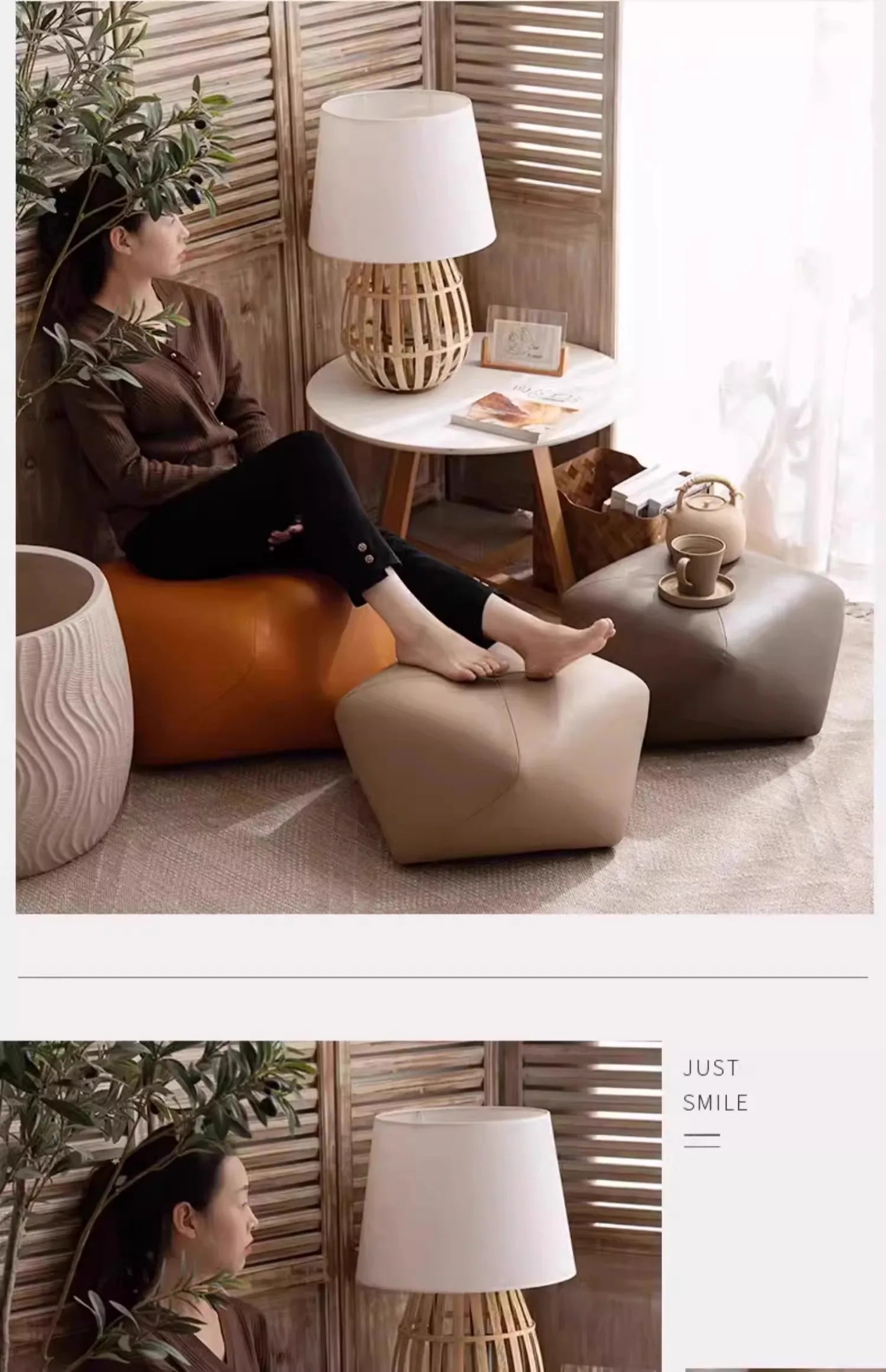 ottoman Modern Simplicity Low changing shoe pier stool Footrest Home Living Room Furniture Stools bedroom Ottomans chair Hallway