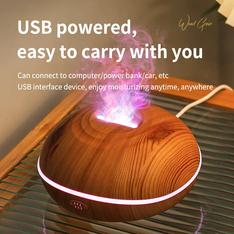 Aroma Humidifier flame Can Add Essential Oil Small AromaRelax Machine