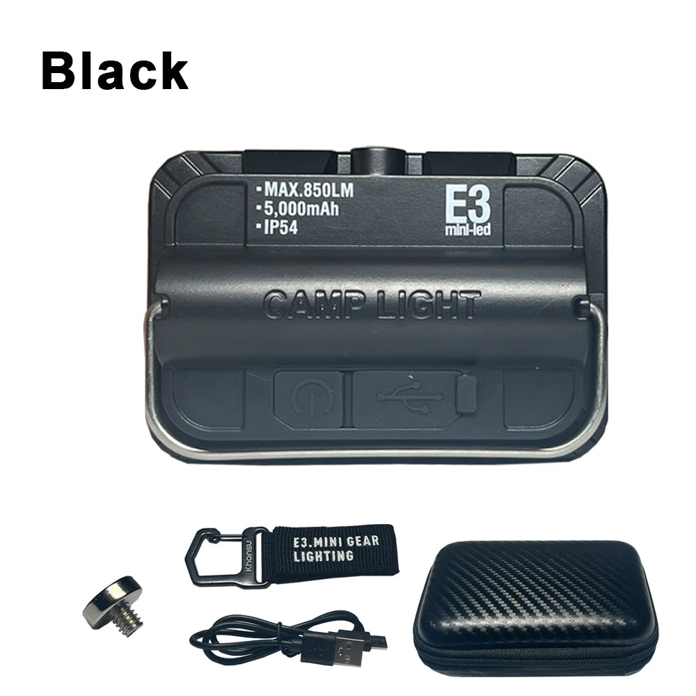 5000Mah LED Camping Tent Light Rechargeable Outdoor Emergency Lighting