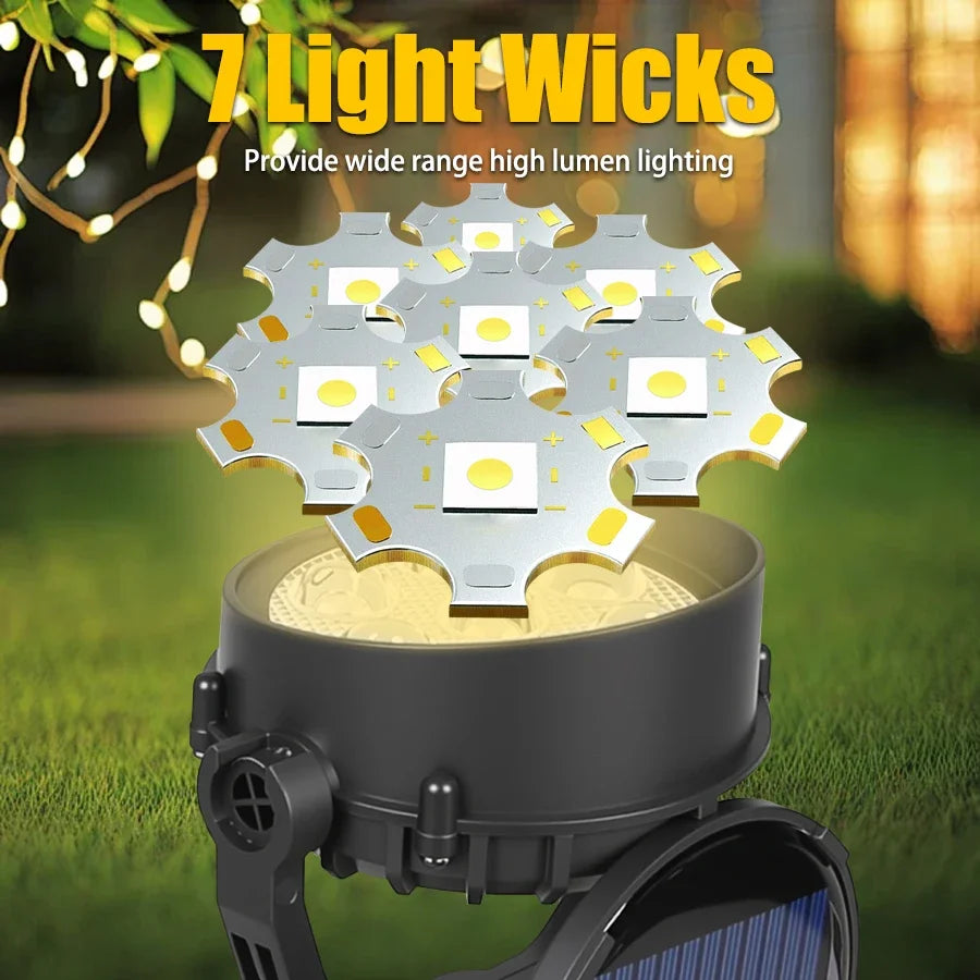 Adjustable Solar Landscape Spotlight