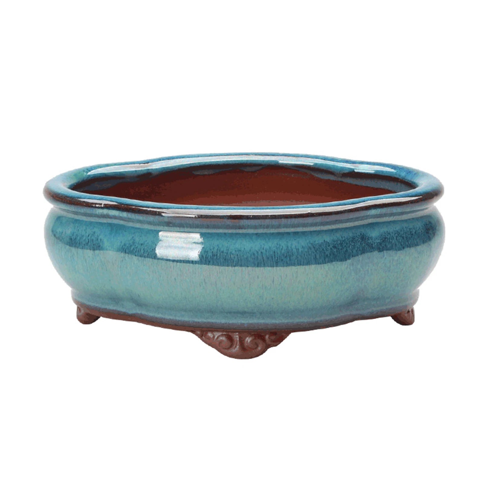 Ceramic Garden Planter Pots Elegant Breathable Rough Pottery Bonsai