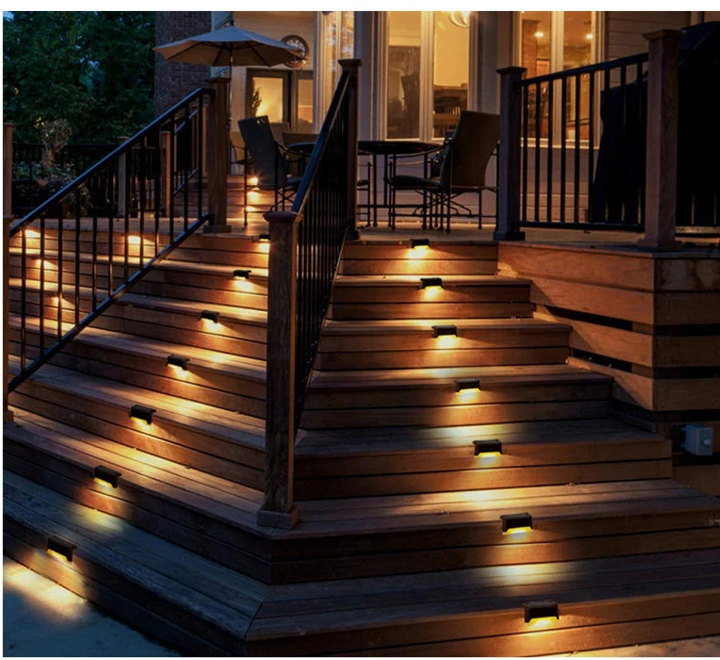 1/4/8/12/pcs Solar LED Lights Outdoor Garden Light Deck Lamp Solar