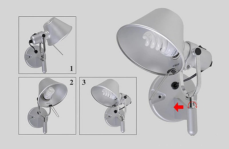 Modern LED Wall Lamp Telescopic Swing Arm E27 Living Room Sconce