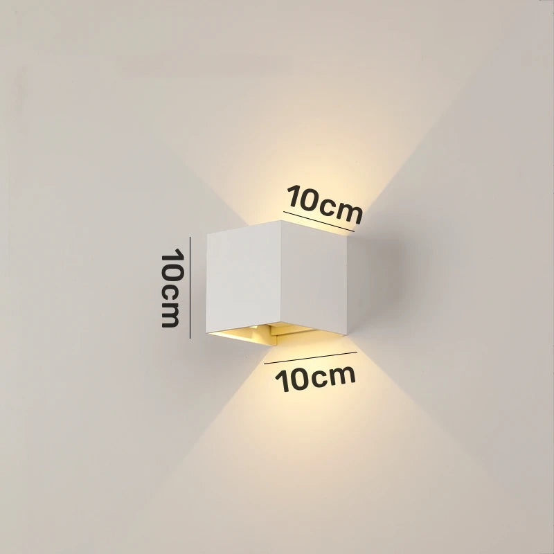 Motion Sensor LED Wall Lamp Outdoor Waterproof IP65 Up Down Sconce