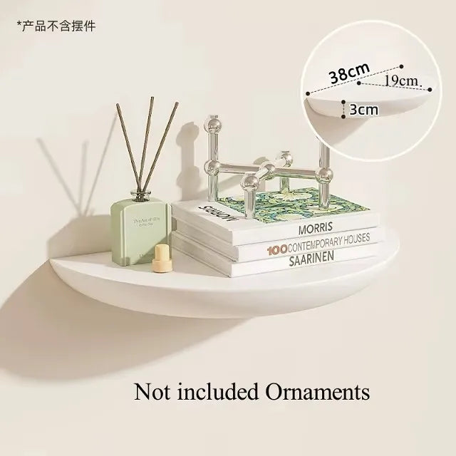 Half Round Floating Wall Shelf