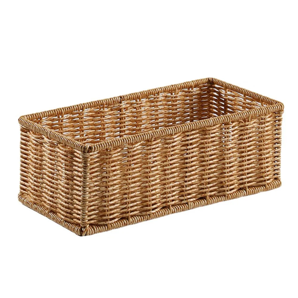 Woven Rectangular Storage Basket