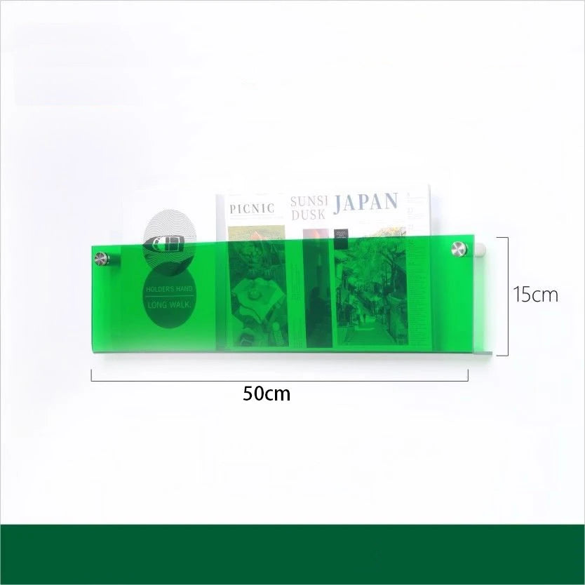 Acrylic Wall Magazine Rack