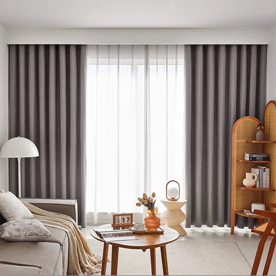 Linen Blackout Curtain Panel