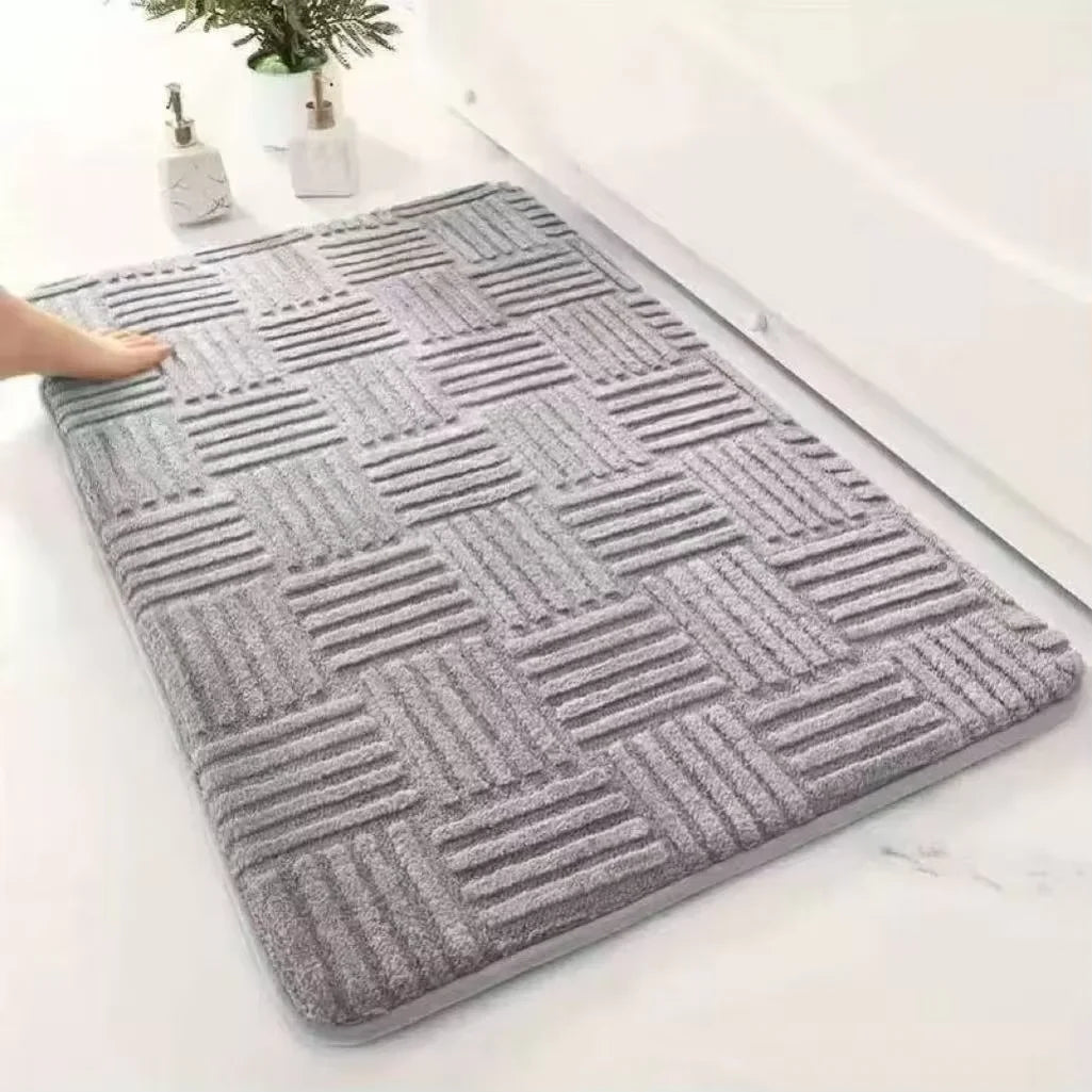Striped Absorbent Floor Mat
