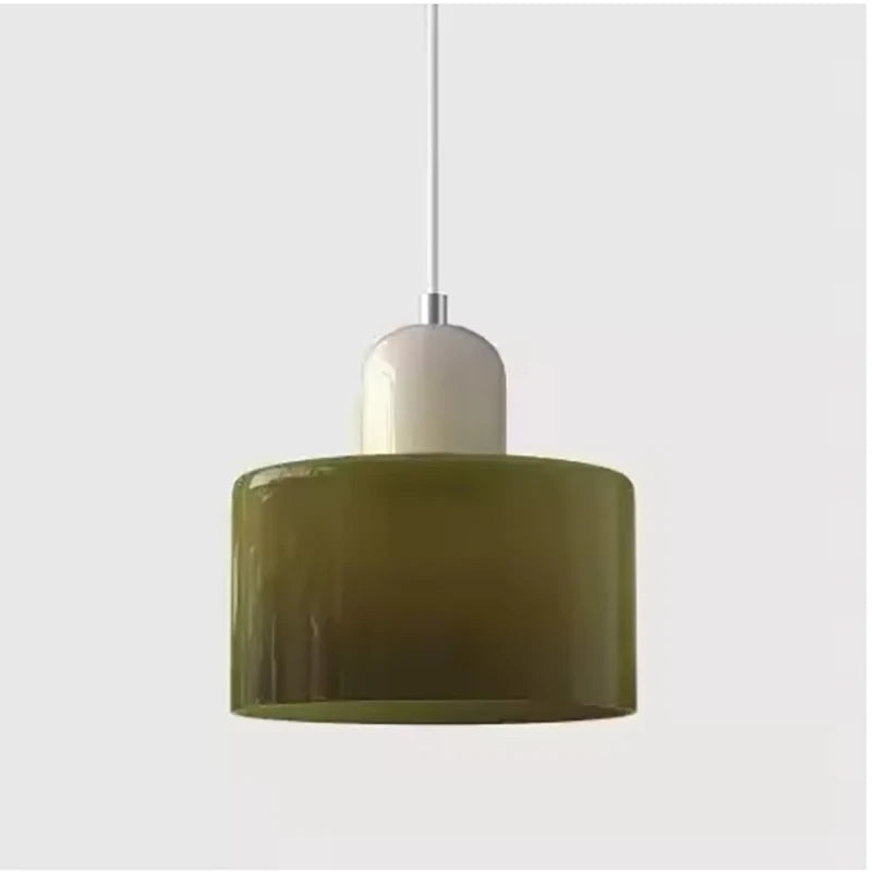 Two Tone Glass Pendant Light