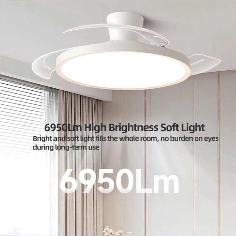 Invisible Blade LED Ceiling Fan