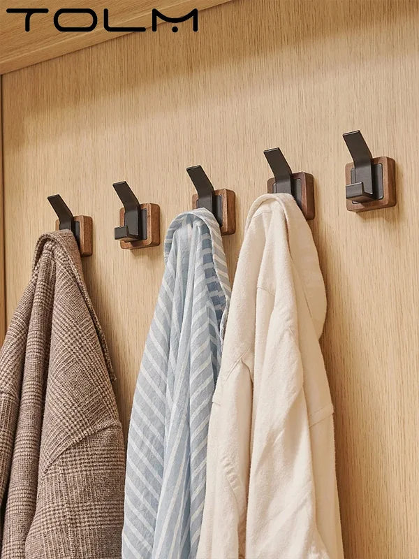 Walnut Wood Wall Coat Hook