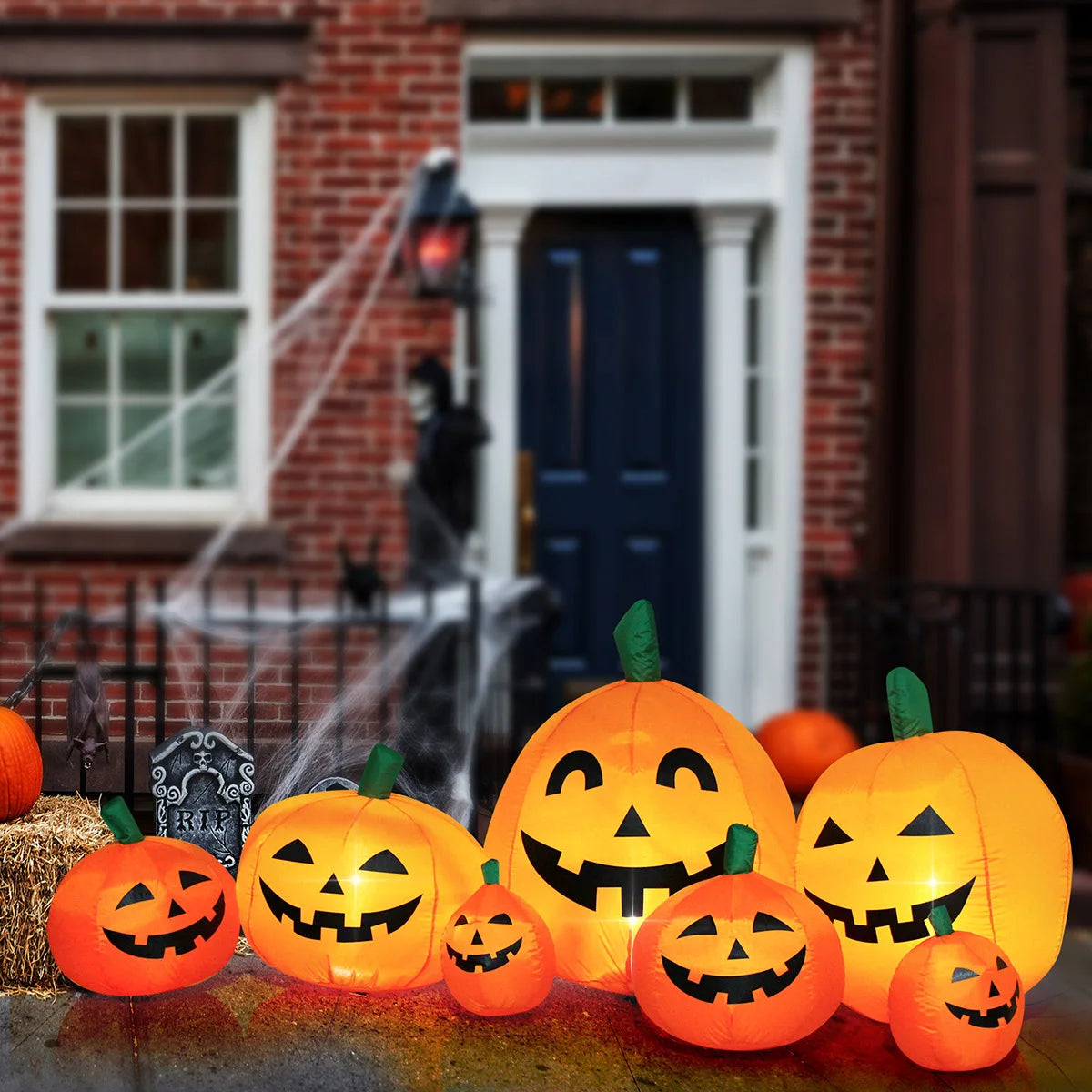 Inflatable Lighted Pumpkin Patch