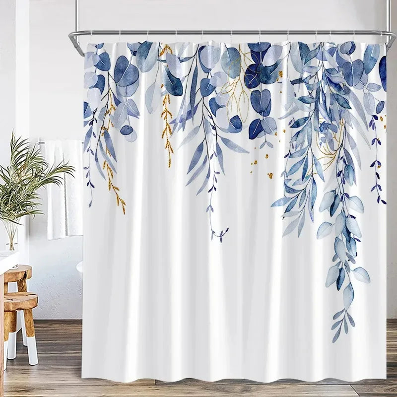 Watercolour Botanical Shower Curtain