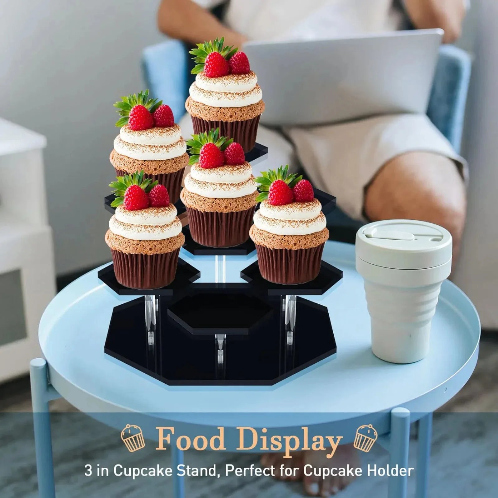 Hexagonal Acrylic Cosmetic Display Rack