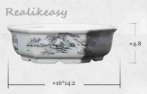 6Size Purple Sand Flower Pot Ceramic Bonsai Pot Handmade