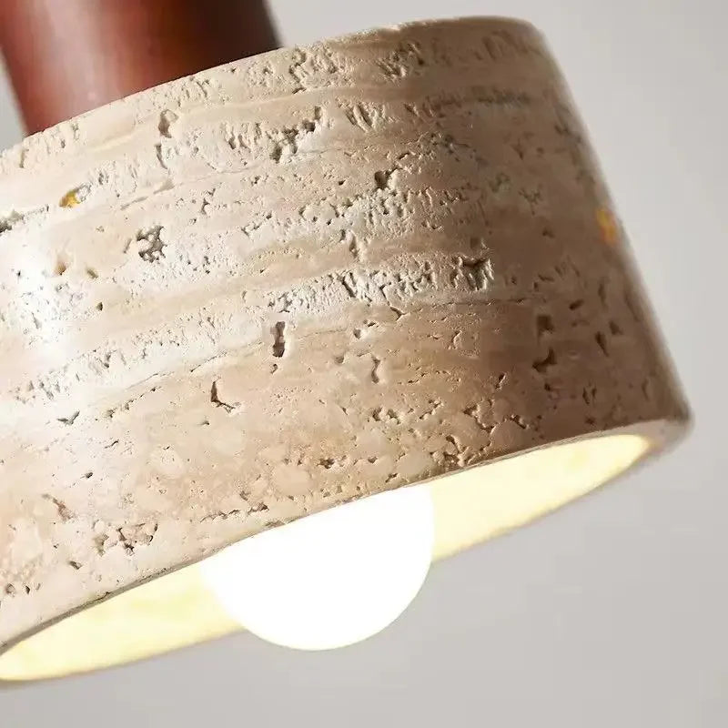 Wabi Sabi Travertine Pendant Light