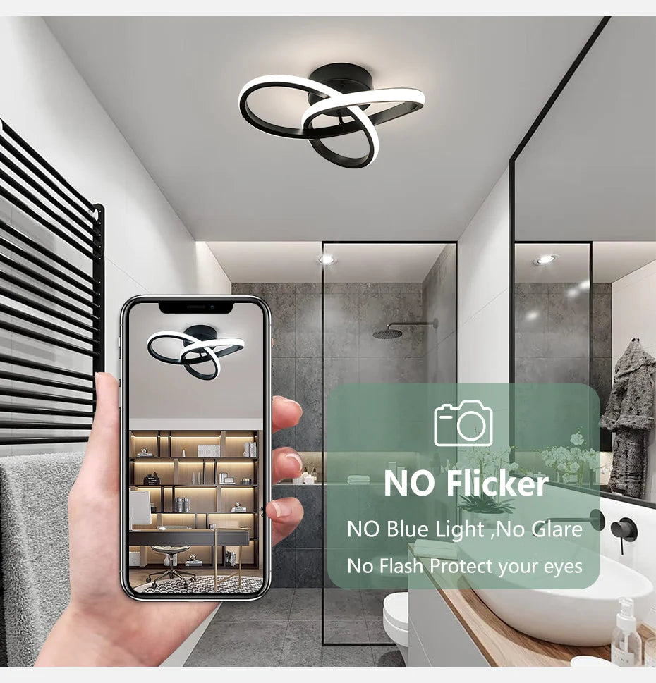 Household Three Colour LED Ceiling Light
