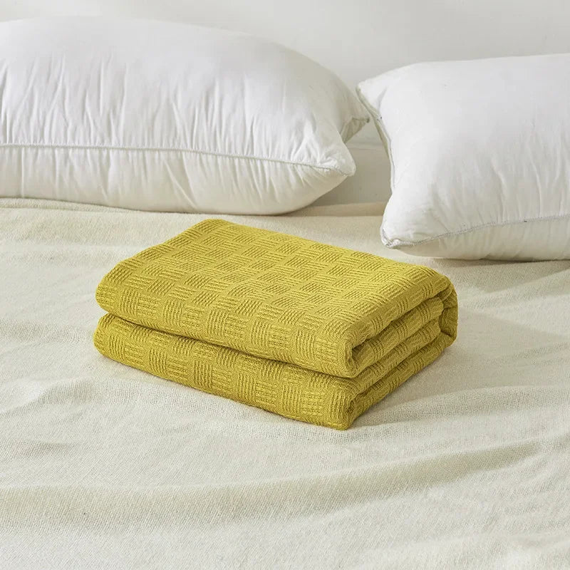 Cotton Gauze Knit Blanket