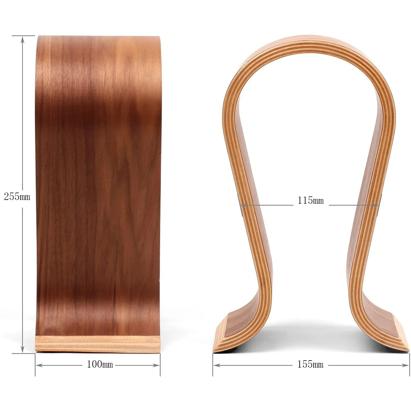 Walnut Headphone Stand