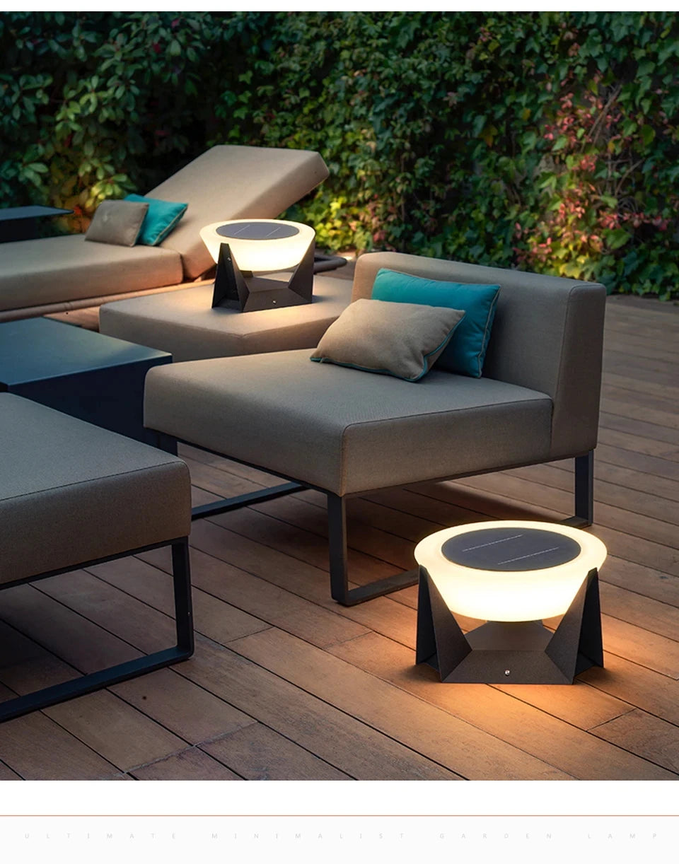 Solar Post Light Outdoor Column Pillar Light 3000K IP65 Garden