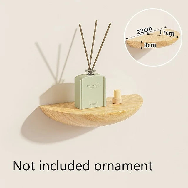 Half Round Floating Wall Shelf