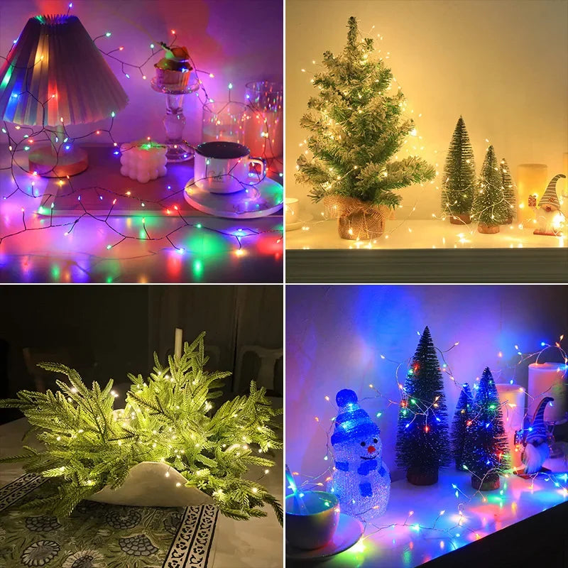 Cluster Firecracker Fairy String Lights