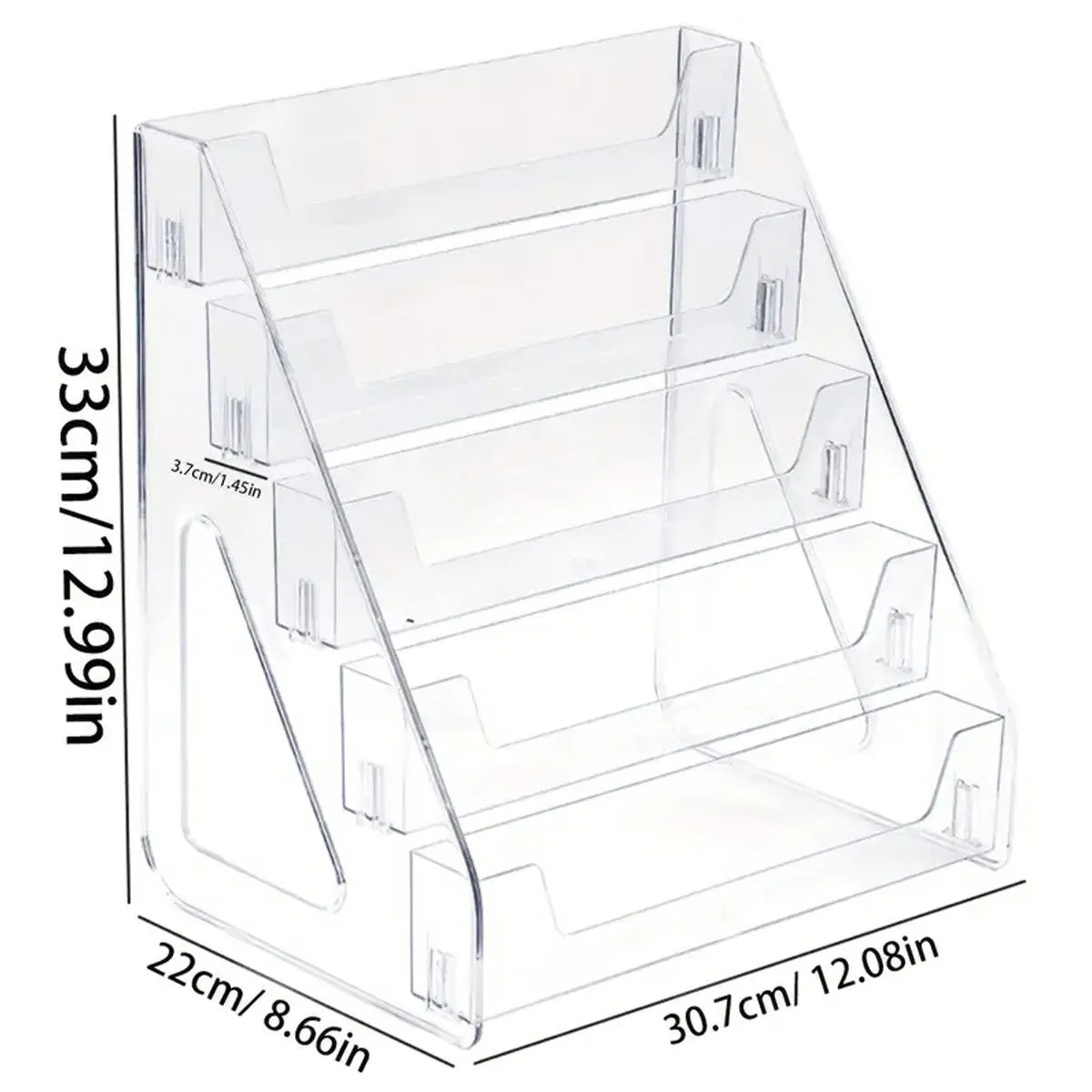 3/5-layer CD rack, album display rack, transparent storage rack for records,  and tapes, multifunctional counter display rack