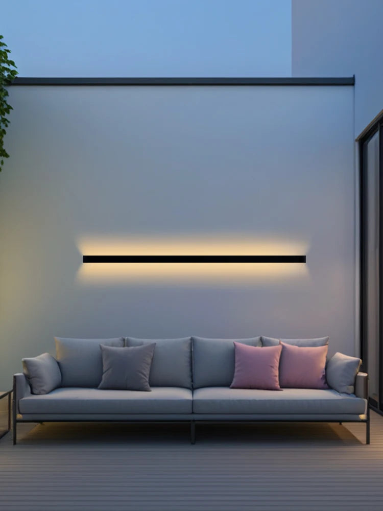 Nordic Long Outdoor LED Wall Lamp