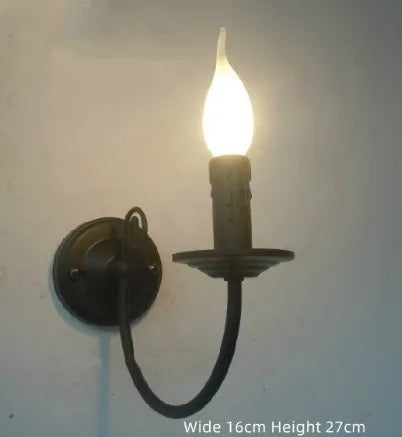 New Wrought Iron Crystal Chandelier European Classic Black Candle Lamp