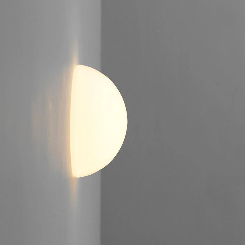 French Bauhaus Glass Ball Wall Lamp
