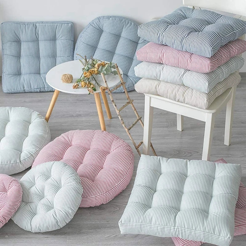 Oversized Floor Seat Pillow Cotton Linen Chair Cushions Meditation Yoga Thickened Square Windows Pad for Adults Seating Pillows
