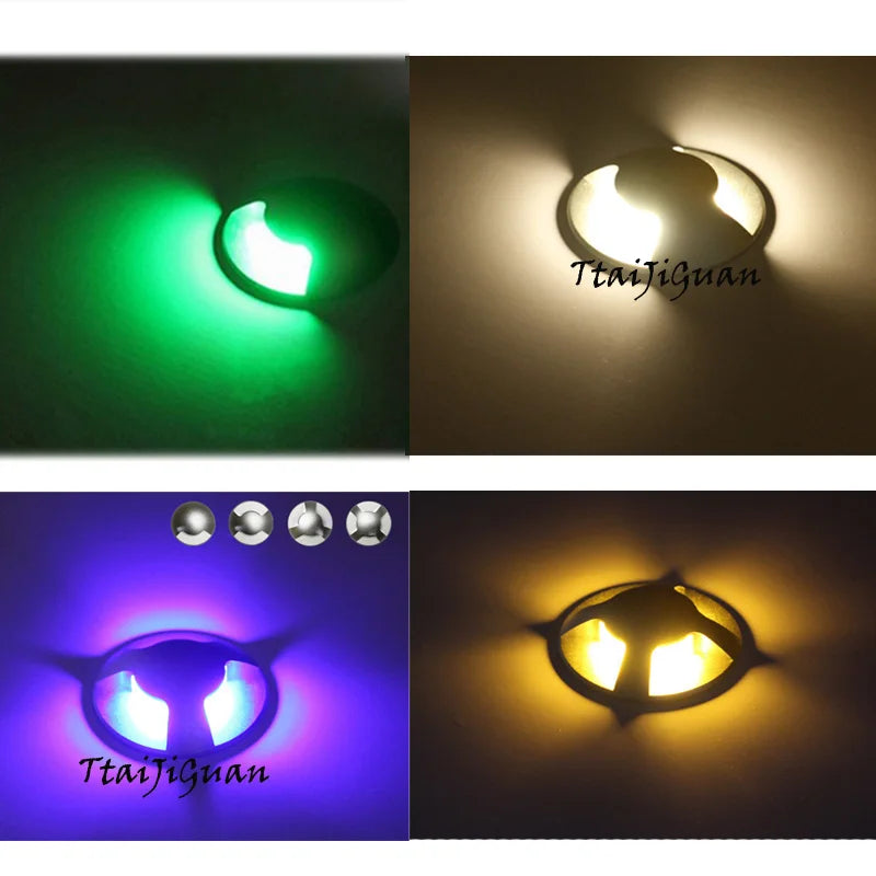 Outdoor Lighting 3W 5W IP67 DC12V Garden Yard Step Stairs Floor Deck